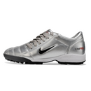 Chuteira Society Nike Total 90 III Silver Black and Red Turf TF Football Boot